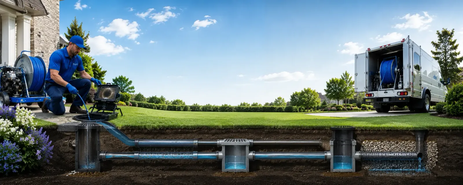 Outdoor drain cleaning information for Huttig, AR